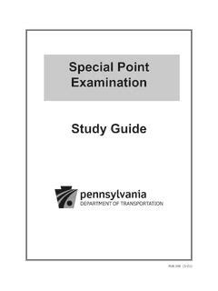 penndot special point exam